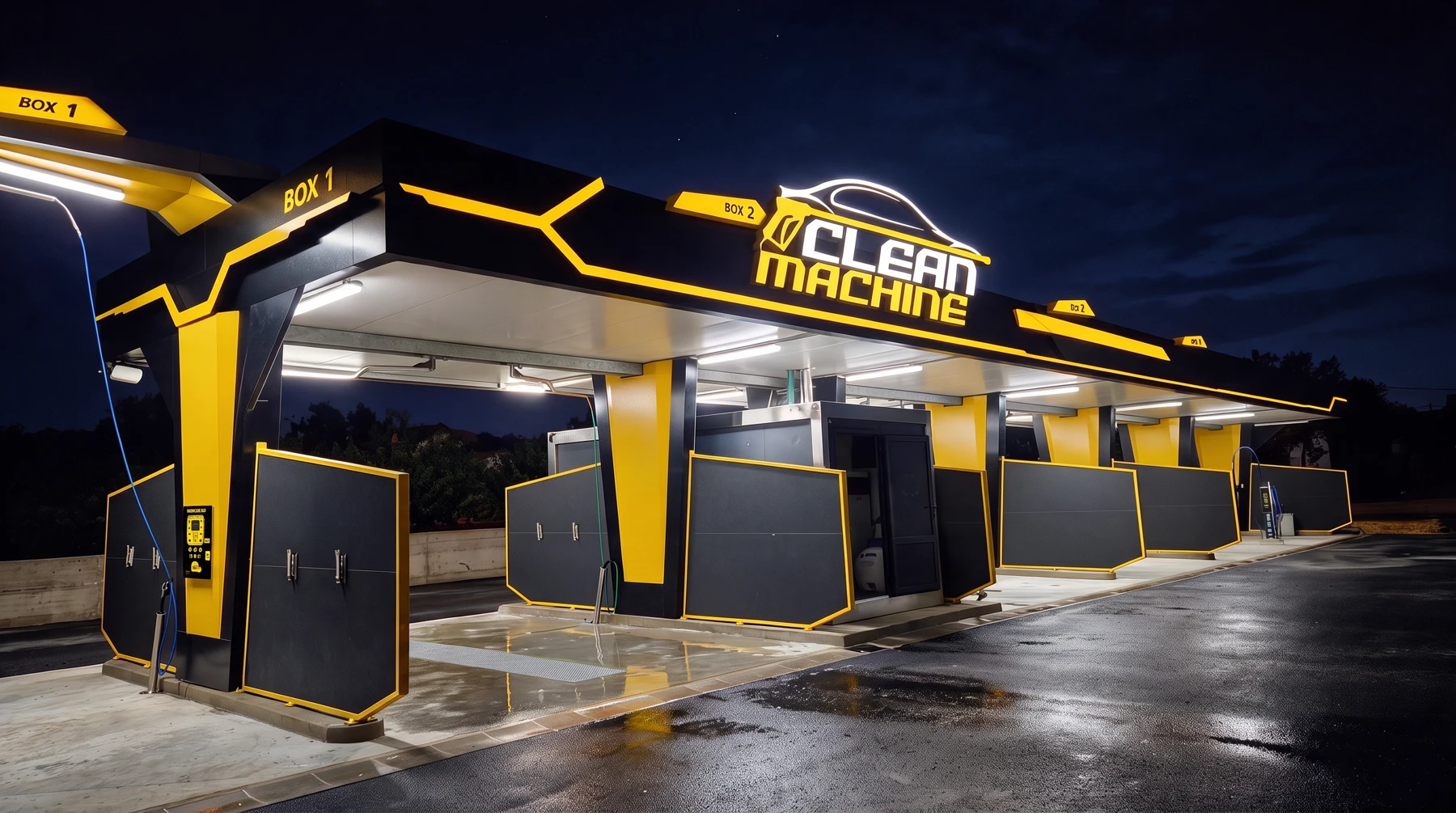 Clean Machine - Car Wash Mockup